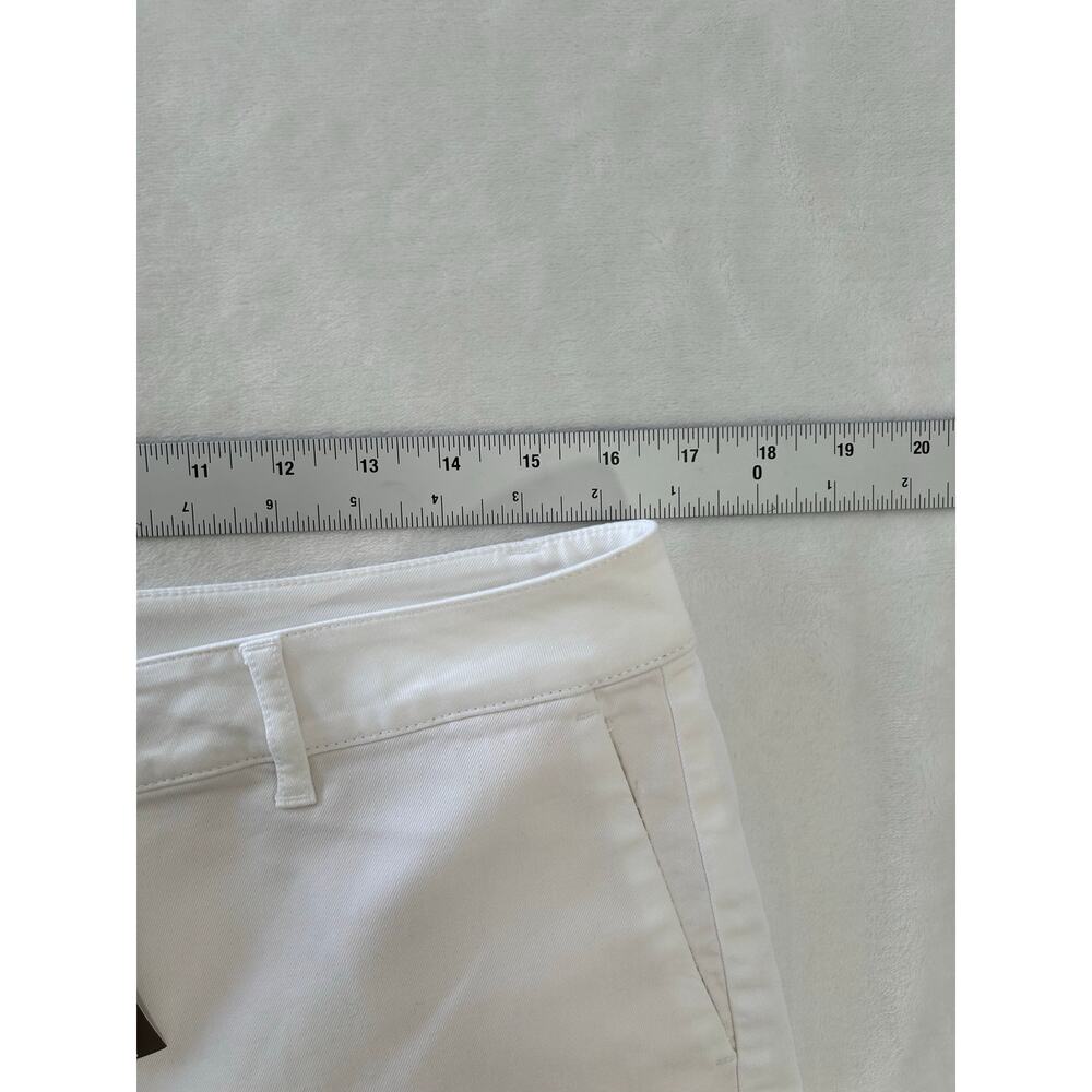 J Jill White Chino Golf Shorts Cotton Spandex Blend in Women's 12 NWT - Picture 8 of 9